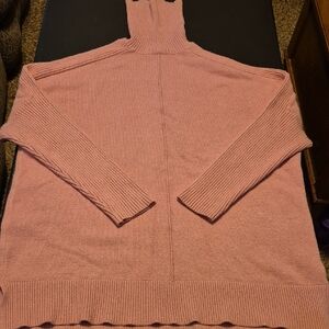 Time and Tru Soft Pink Turtleneck Sweater